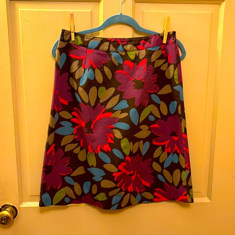 Boden A line skirt—fall colors but right for now